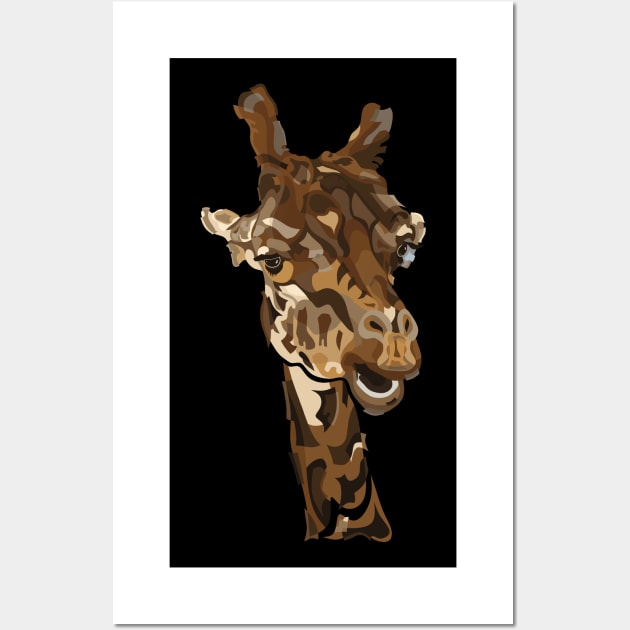 I AM SUPER PEACEFUL - GIRAFFE Wall Art by STYLIZED ART